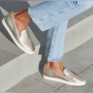 BIRDIES The Swift Gold Loafers size 8 Slip Ons EUC